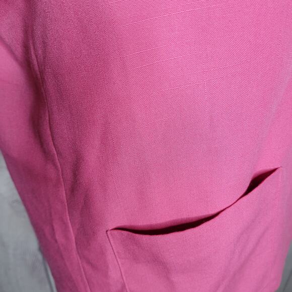 Vintage 80s 90s Pendleton Pink Lightweight Collared Blazer Jacket Womens Size L - Picture 6 of 11